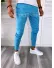 Pantaloni barbati casual regular fit albastri in carouri B1589 3-3 E
